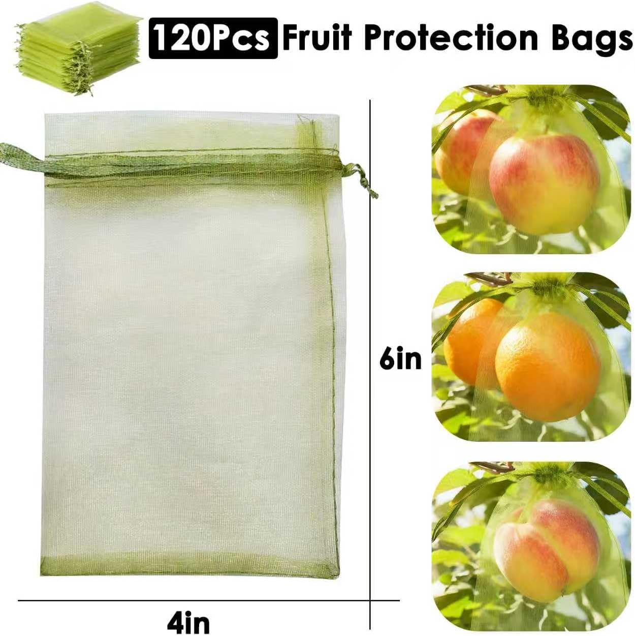 100pcs Organza Bags for Small Gift 4x6 Inch, Premium Mesh Bags Drawstring Candy Jewelry Packaging Sachet Bags, Easter Day Wedding Party Favors Small Gift Bag Durable & Scent-Free for Small Business