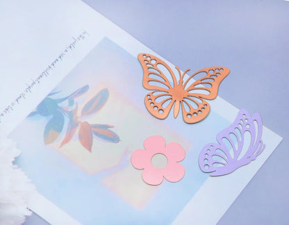 ONLYKXY 13g Butterfly Flower Table Confetti Decor Glitter Butterfly Decoration for Birthday Wedding Theme Thanks Giving Party Valentine's Mother's Day Scatter Bless Confetti (Glitter Gold)