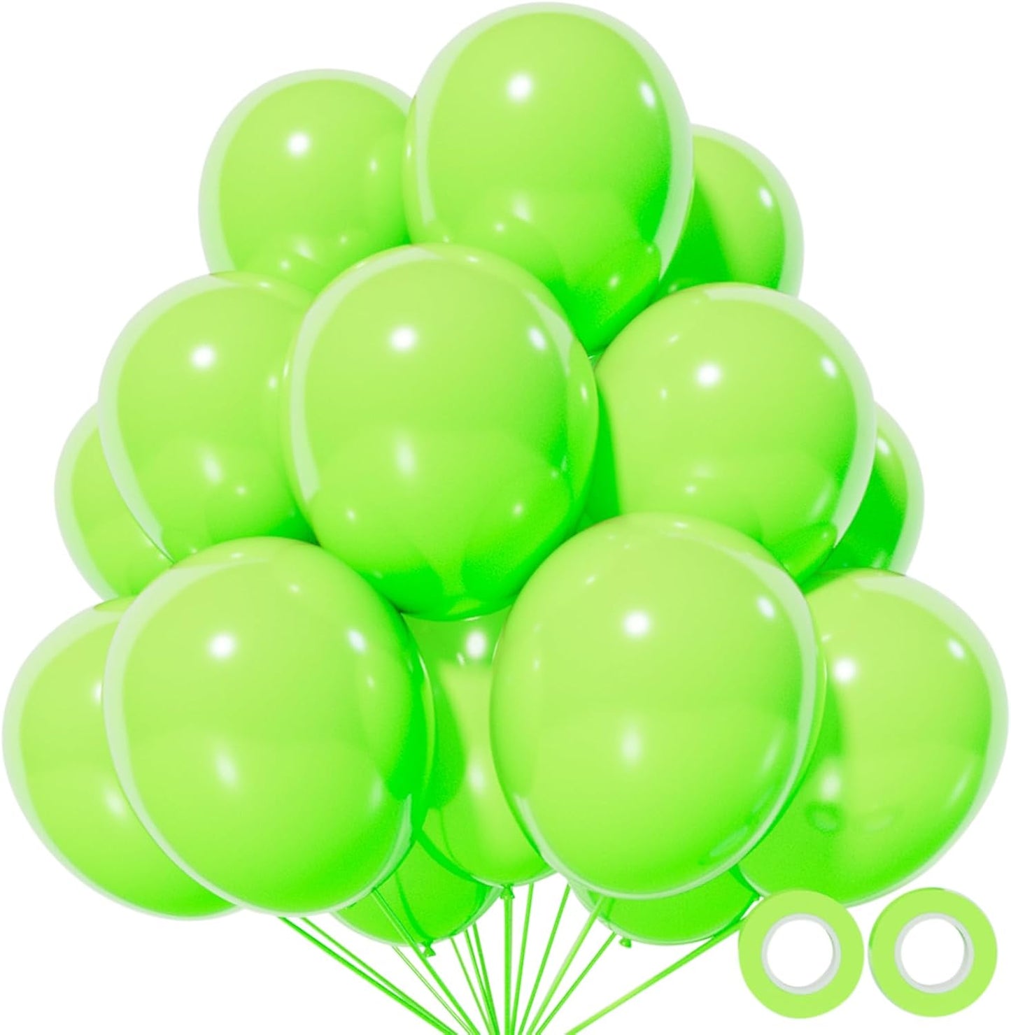 110pcs Black Balloon 12 inch, Black Latex Balloons for Birthday Party Baby Shower Wedding(with 2 Ribbons). - Colors A