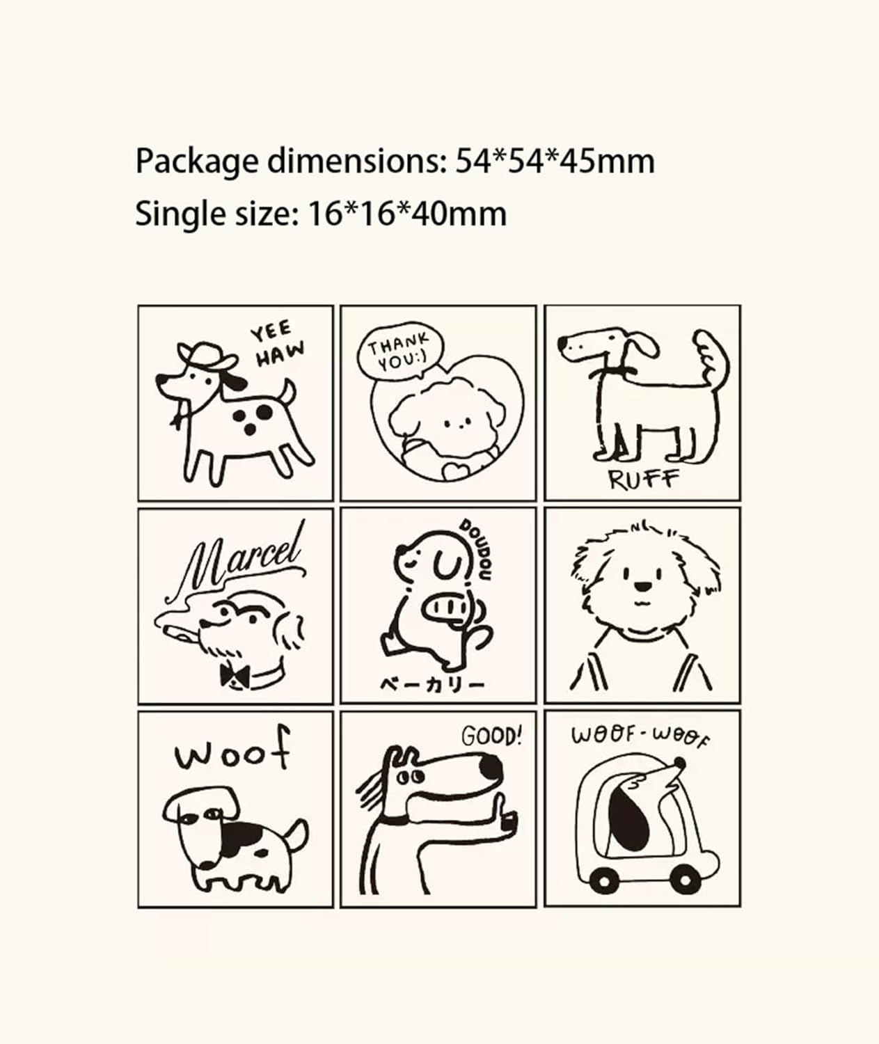25pcs Mood Expression Wooden Rubber Stamps Kit, Cute Small Emoticon Theme Stamps for Decorative Diary Planner DIY Craft Scrapbook Card Making Letters Journal