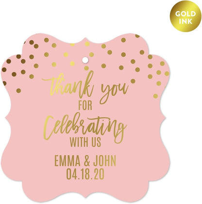 Andaz Press Blush Pink and Metallic Gold Confetti Polka Dots Bachelorette Party Bridal Shower Collection, Scavenger Hunt Game Cards, 20-Pack