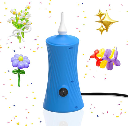 206 Balloon Pump Electric Air Pump for Long Balloon Inflator Blower for Foil Twisty Animal Balloons for Birthday Party Celebration Balloons Decorations