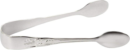 Elegance Silver 86242 Silver Plated Ice Tongs, 7"