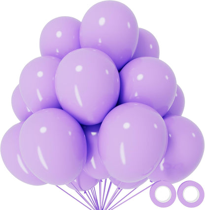 110pcs Black Balloon 12 inch, Black Latex Balloons for Birthday Party Baby Shower Wedding(with 2 Ribbons). - Colors B