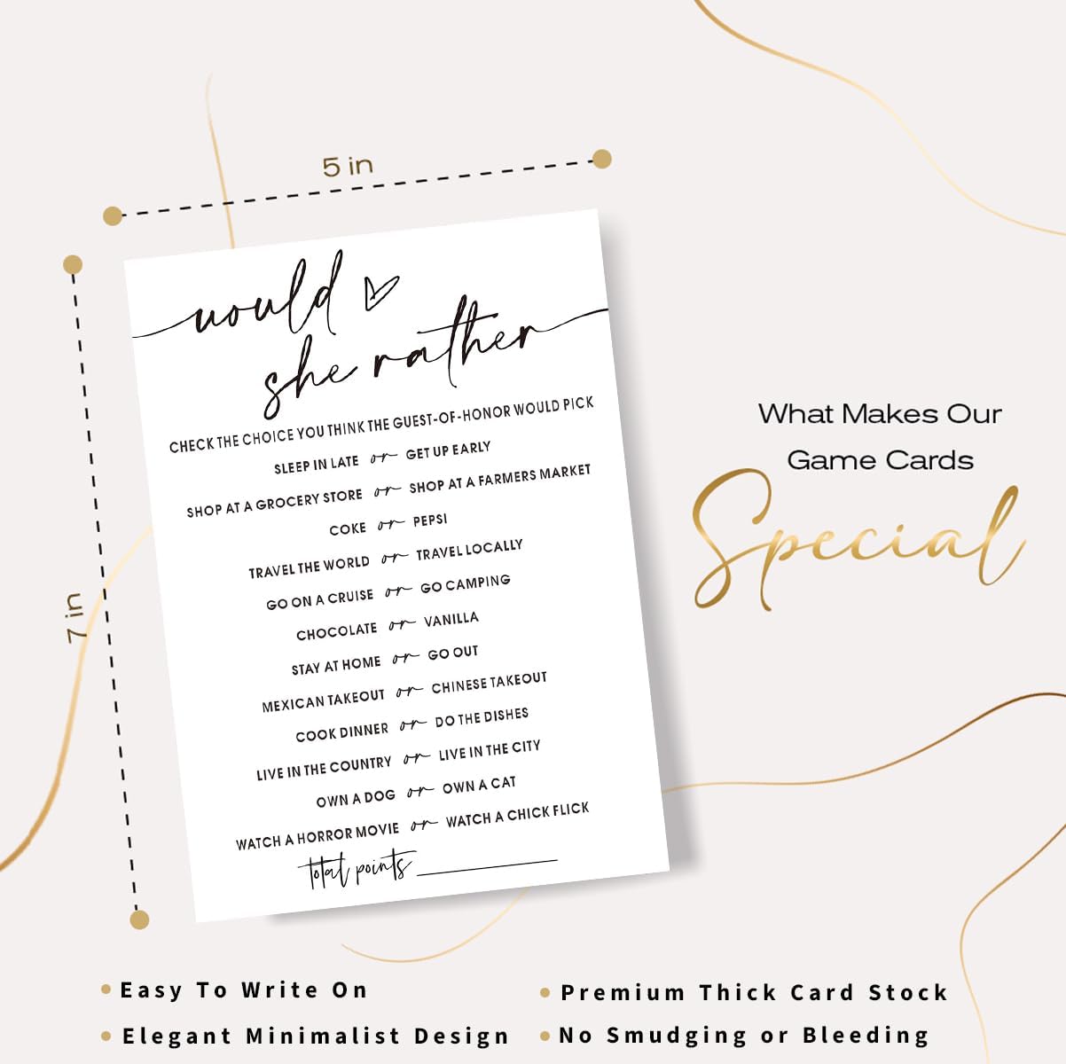 Bridal Shower Bingo, What Will The Bride to Be Receive, 25Pcs Bridal Bingo Game Cards, Engagement Party Games for Guests, Minimalist White Wedding Party Supplies - A18