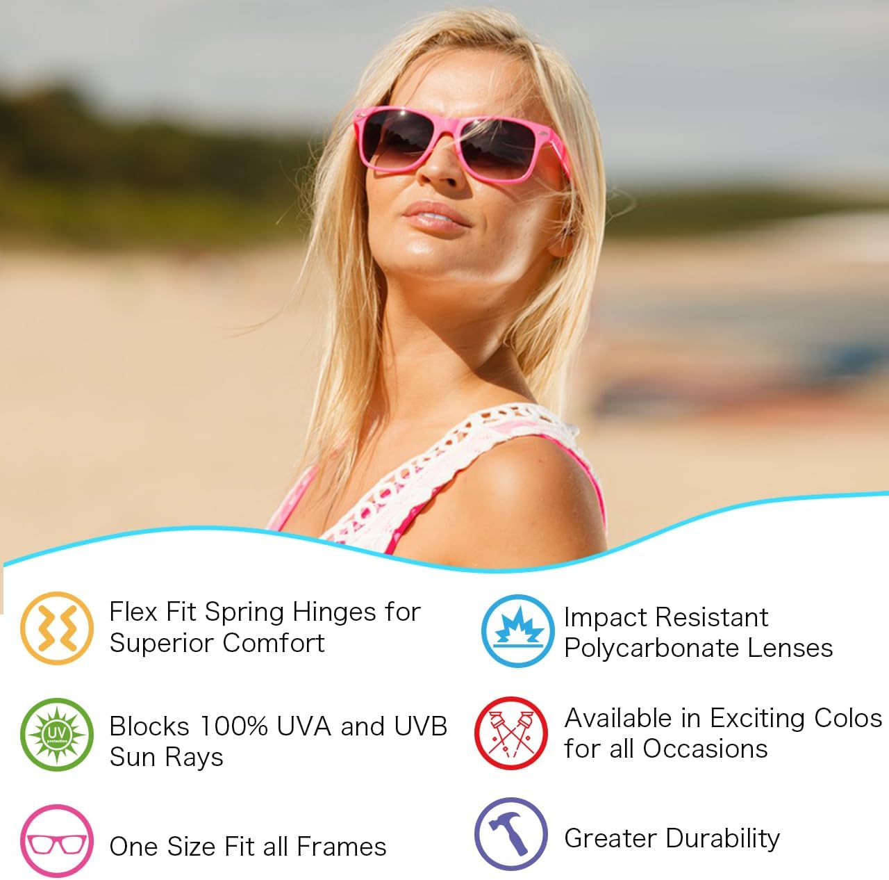 Party Sunglasses Bulk - Adult Retro Plastic Pack of 12 Vintage Sunglasses for Men Women - Party Favors