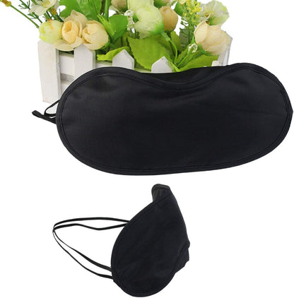 Wobe 30 pcs Black Eye Mask Cover, Sleep Mask with Nose Pad and Elastic Straps Comfortable Lightweight Blindfold Eyeshade Eyepatch for Kids Women Men for Travel Sleep or Party Supplies Game