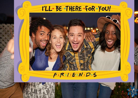 2026 Graduation Decorations I'll be There for You Happy Friend Themed Party Decorations,Class of 2026 Graduation Party Selfie Props with Photo Frame for Friend Birthday Decor