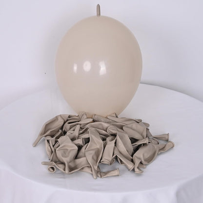 Gold Quick Link Balloons, 60PCS Linking for Balloon Wall Arch Chains, 6inch Linkable for Wedding Birthday Baby Shower Engagement Graduation Party Decorations