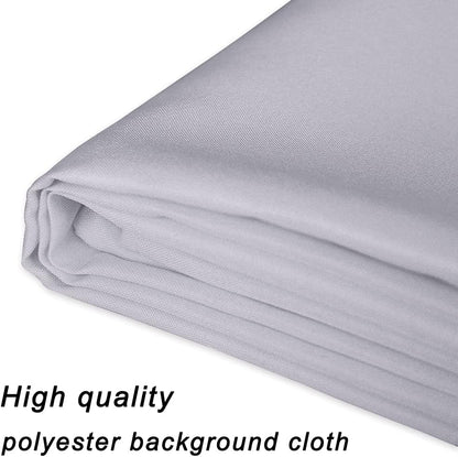 GFCC 8FTX10FT White Backdrop Background for Photography Photo Booth Backdrop for Photoshoot Background Screen Video Recording Parties Curtain
