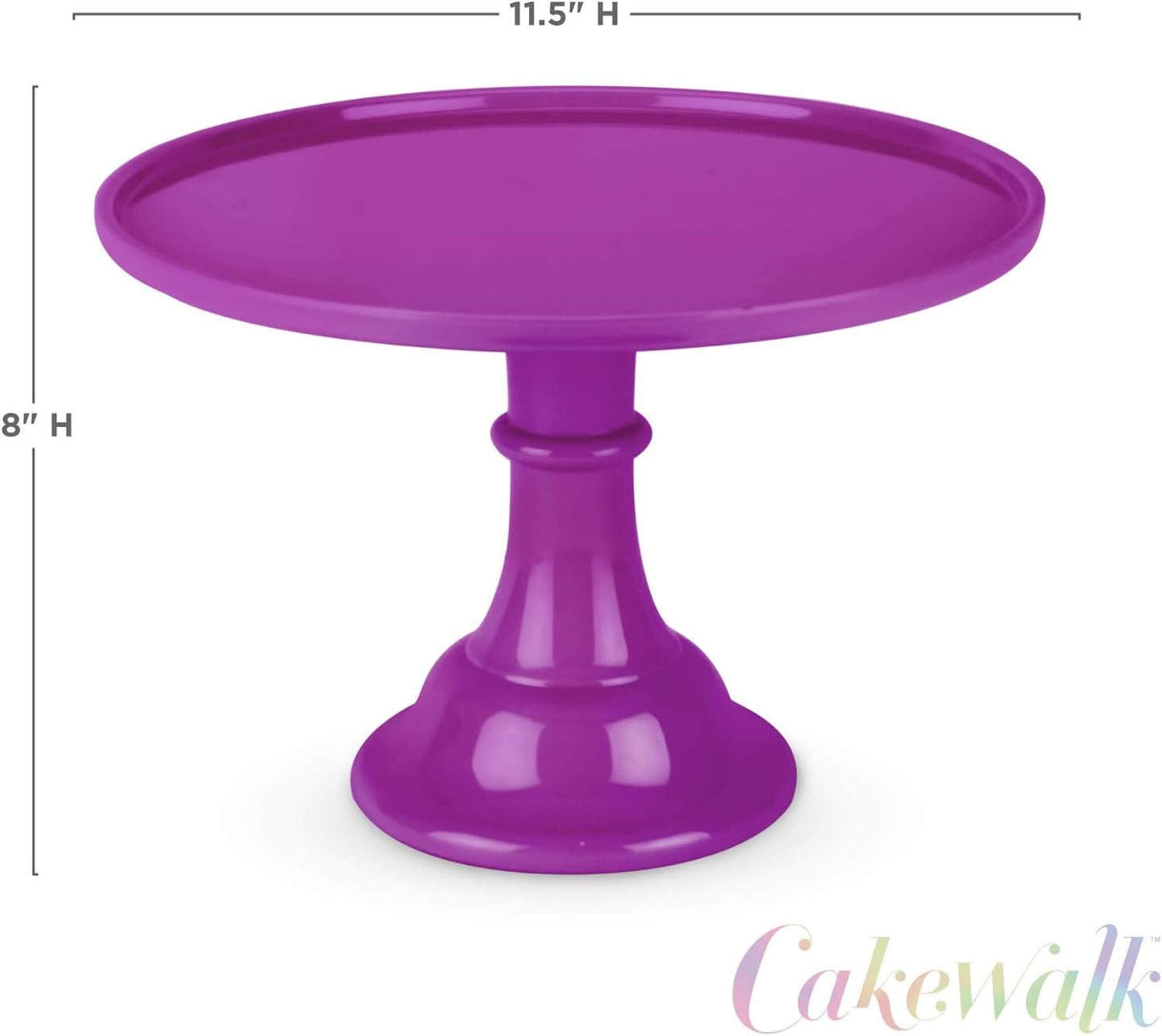 Twine Melamine Cake Stand, Cupcake Display Home Decor Food and Dessert Serving Accessory, 11.5 x 8 Inches, White, Set of 1
