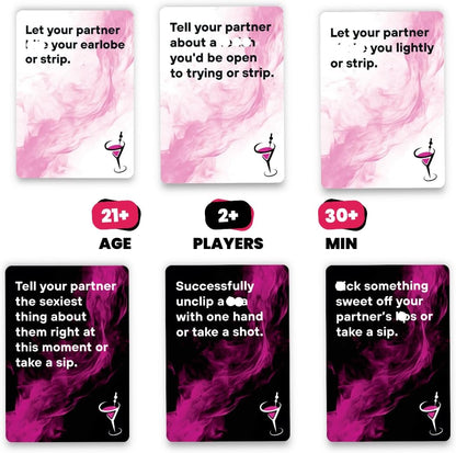 Do or Drink Sip or Strip Adult Drinking Card Game for Couples, Date Night & Parties – 250 Dares, Questions & Challenges for Boyfriend, Girlfriend, or Wife and Husband
