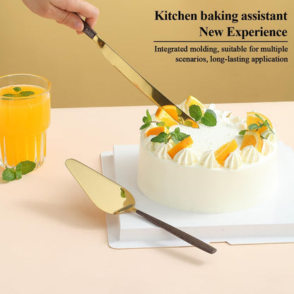 Evanda Wedding Cake Knife and Server Set, Cake Cutte Pie Server for Everyday, Wedding and Birthdays, Dishwasher Safe