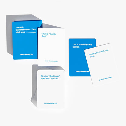 Christians Like Cards Party Game – 600 Cards – Humorous Prompt Cards with Funny or Edgy Responses – Fun for Teens, Adults – Ideal for Families, Youth Groups, Bible Studies, Game Nights