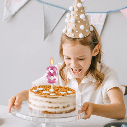 BEAN LIEVE Blue Birthday Candles - Number Cake Candles, Happy Birthday Numeric Candles Number 0 1 2 3 4 5 6 7 8 9 Used for Cake Decoration on Birthday Parties and Wedding Anniversary Celebration