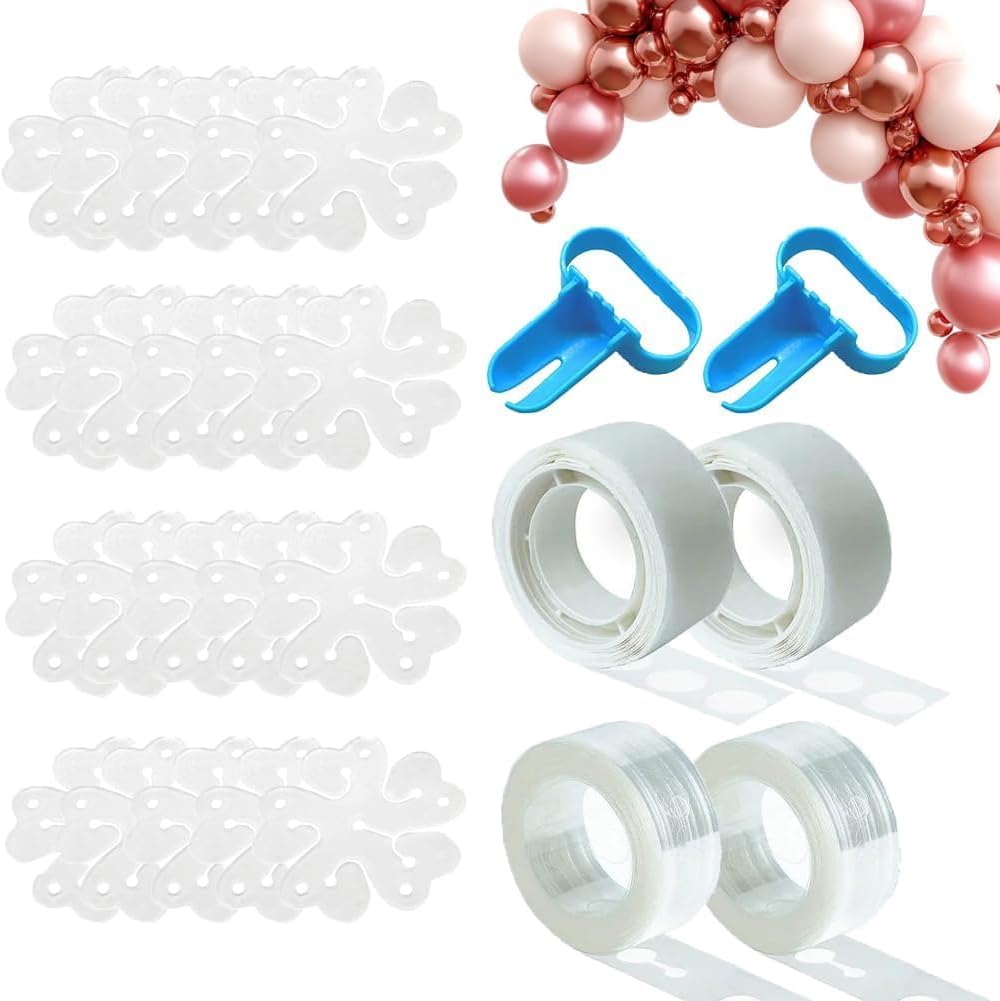 Balloon Arch Kit, 131.2ft Balloon Decorating Garland Strip and 800Pcs Glue Point Dots Tape for Easy DIY Balloon Arch Decorations Balloon Arch, Decorations Making