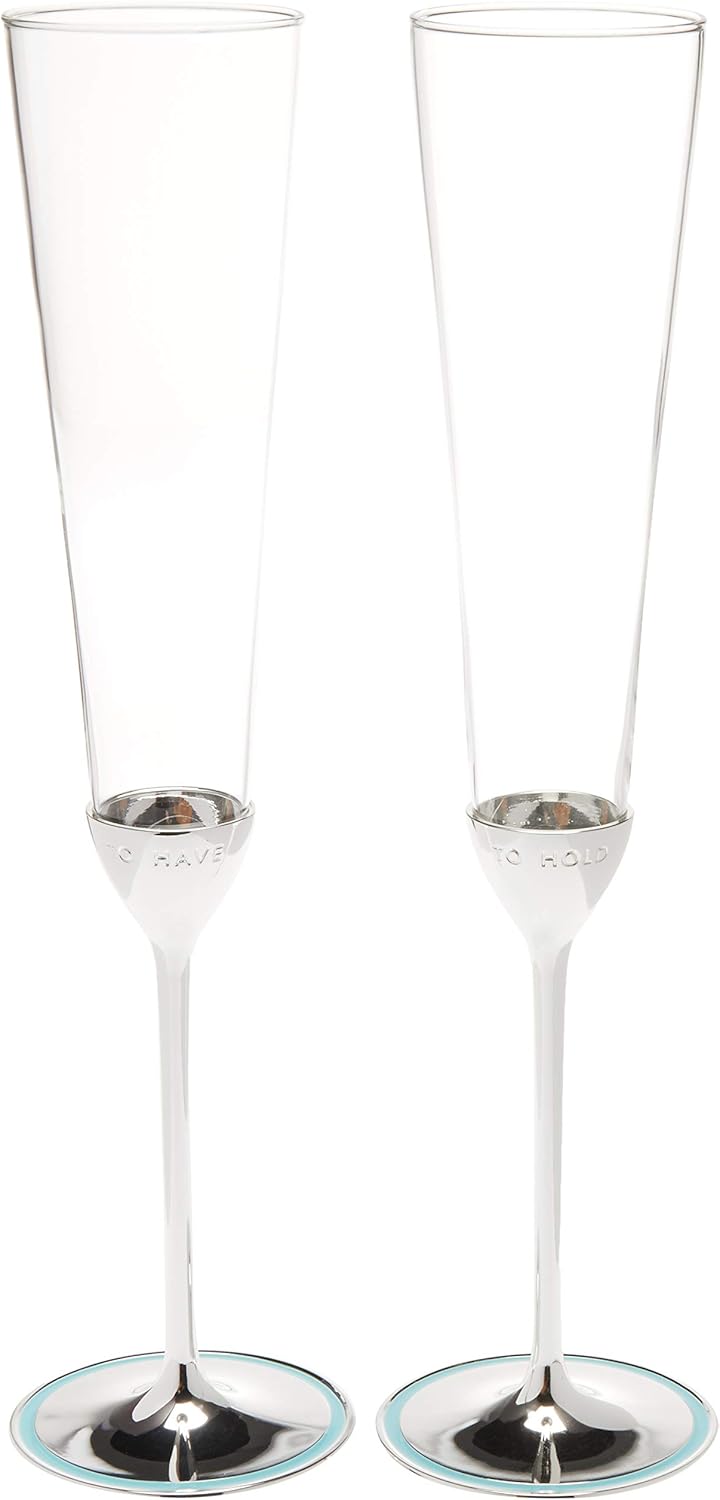 Kate Spade New York Take the Cake Knife and Server 2-Piece Dessert Serving Set, Silver-plate and Turquoise