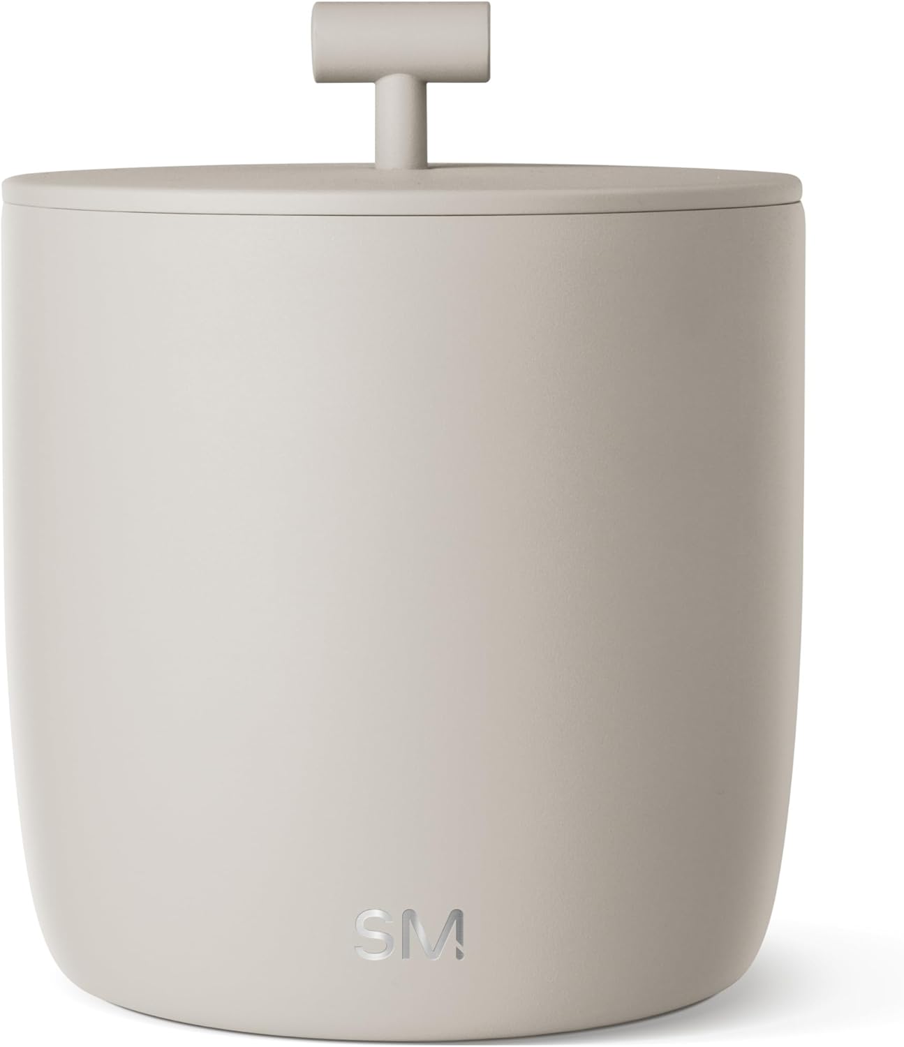 Simple Modern Vacuum Insulated Ice Bucket with Lid and Scoop | for Cocktail, Champagne, Wine, Beer, & Hosting | Stainless Steel 100oz Capacity for Large Parties | Rocks Collection | Midnight Black