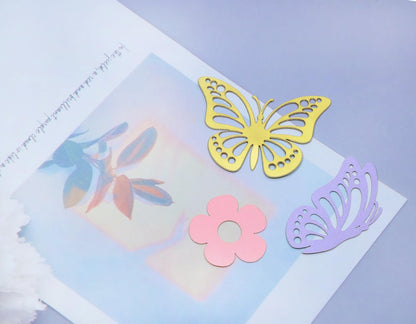 ONLYKXY 13g Butterfly Flower Table Confetti Decor Glitter Butterfly Decoration for Birthday Wedding Theme Thanks Giving Party Valentine's Mother's Day Scatter Bless Confetti (Glitter Gold)