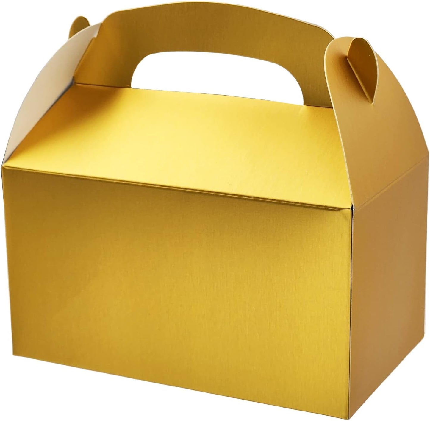 The Dreidel Company 12-Pack Black Gable Treat Boxes, Goodies Favor Box for Kids Birthday, Candy Boxes Party Favors, Weddings Events, Baby Shower, 6.25" x 3.5" x 3.5" Inch
