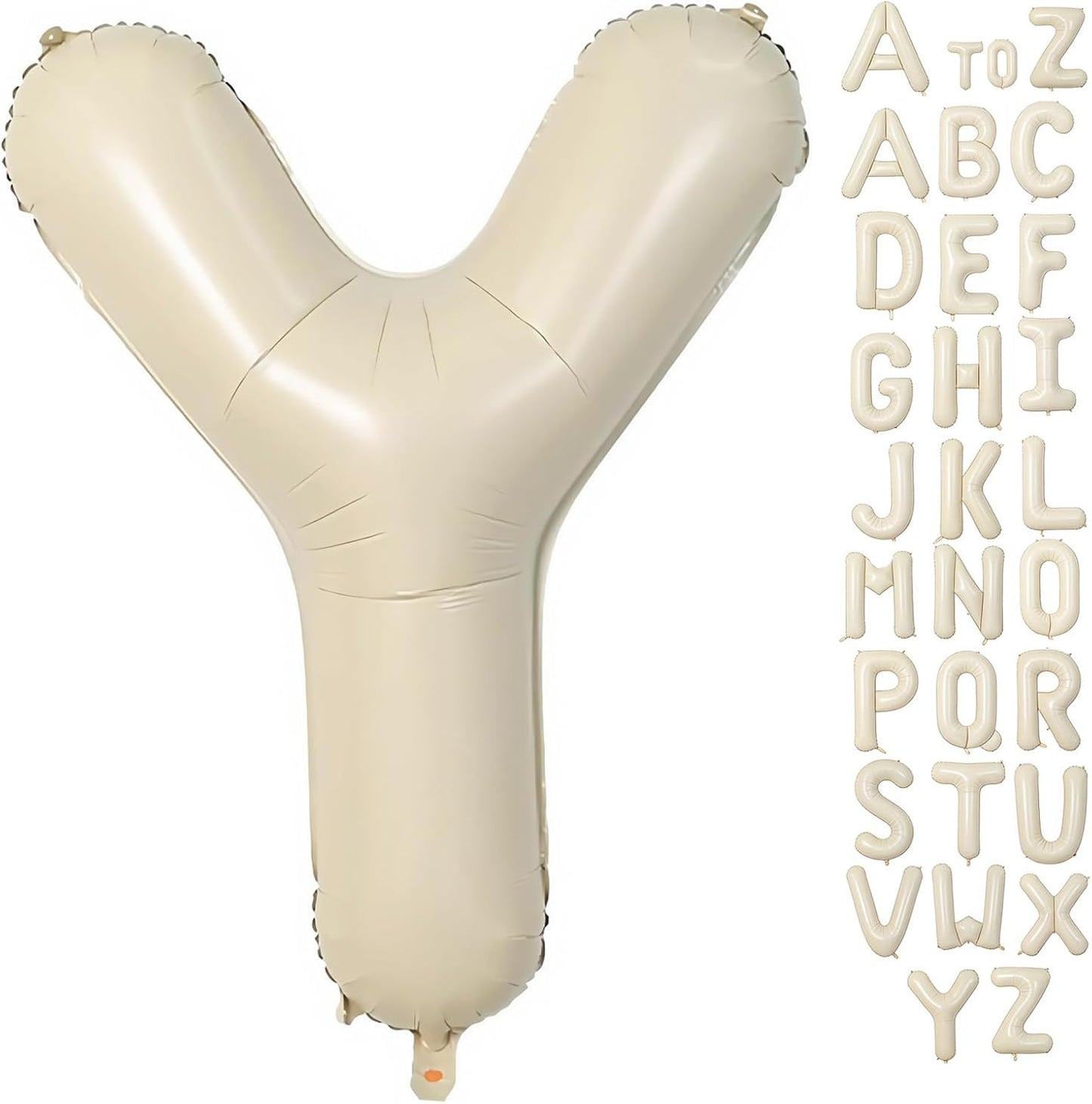 Cream Letter A Balloons,40 Inch Balloons Letter A Mylar Helium Large A Balloon for Birthday Party Anniversary Decorations