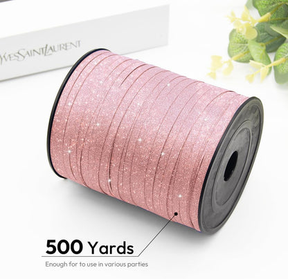 KMER LIFE Premium Red Curling Ribbon, 1/5" Wide x 500 Yards Christmas Curling Ribbons for Gift Wrapping, Party Decoration, Balloon String, Ribbons for Florist Flower (1 Roll)
