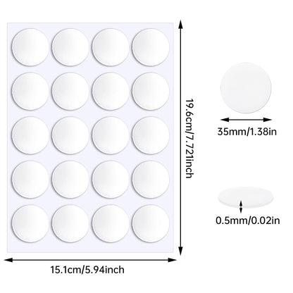JANYUN 140 Pieces Adhesive Dots,Removable Round Putty Clear Tack No Trace Small Tape Stickers for Wall Hanging Festival Poster Office Party Decoration Picture Crafts