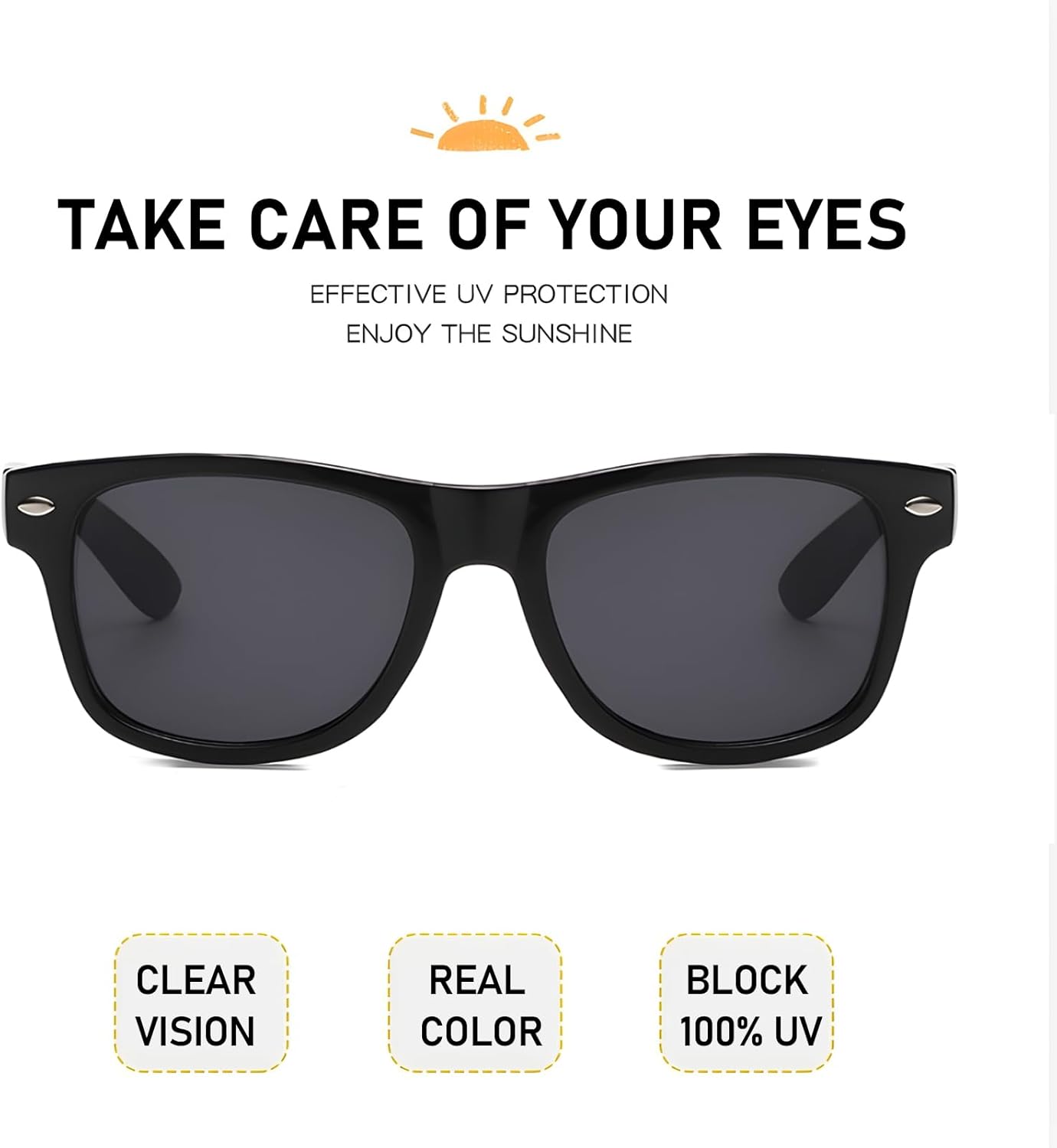 20 Pairs Bulk Sunglasses for Adult Retro 70s 90s Cheap Glasses (Black)