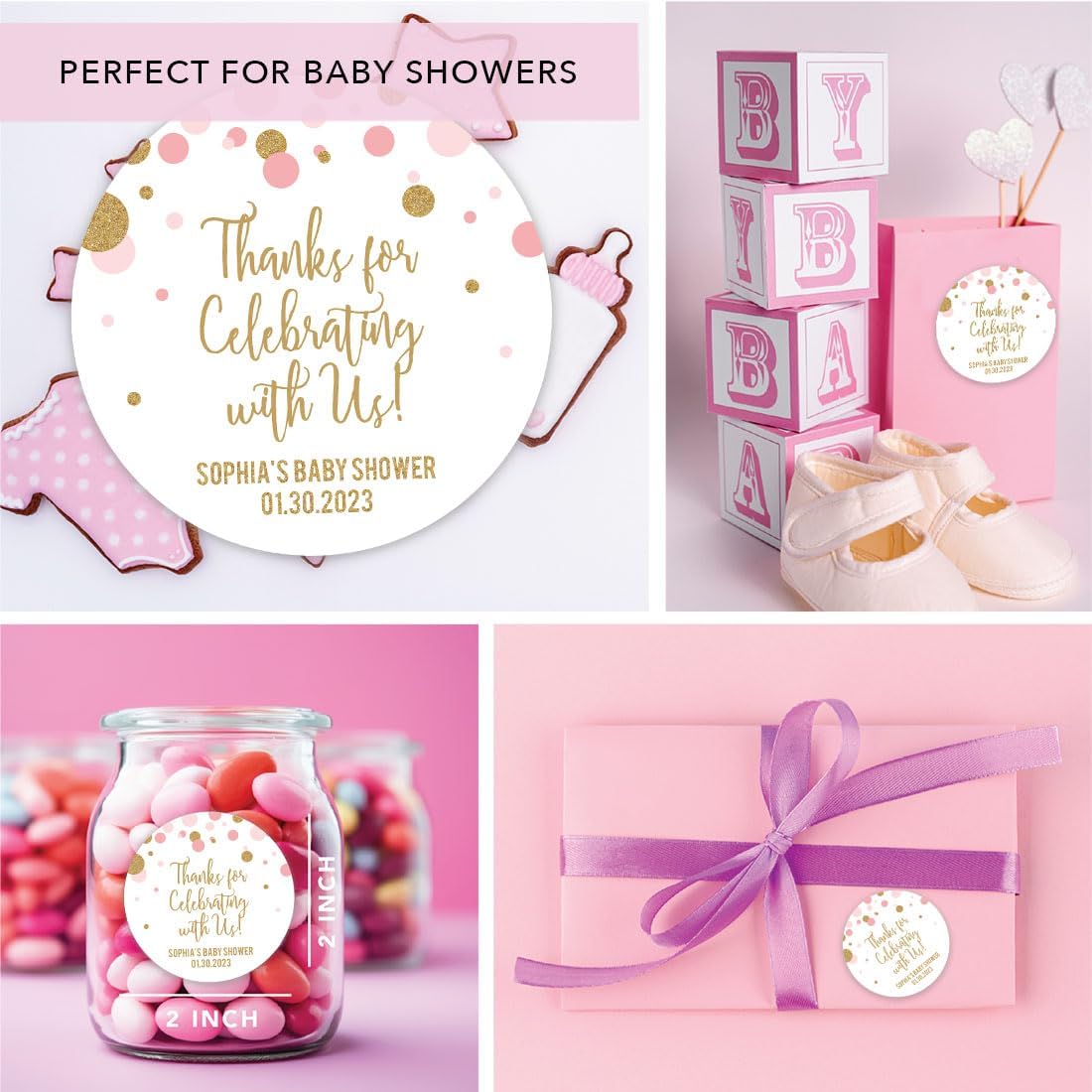 Andaz Press Blush Pink Gold Glitter Girl Baby Shower, Printable Table Tent Place Cards, 20-Pack, Seat Placement Cards Blank Place Cards For Table Settings Name Cards for Wedding, Graduation Food Cards - Colors B