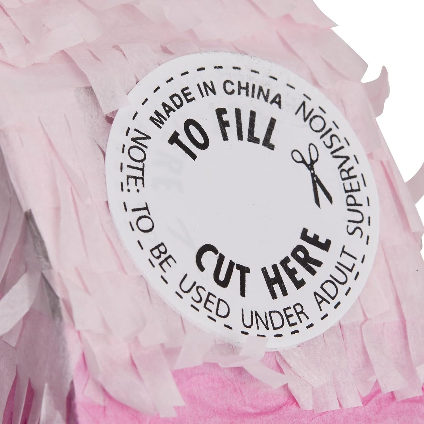 Number 5 Pinata, Pink and Gold Foil for Girls 5th Birthday Party Decorations (Small, 16.5 x 11.6 x 3 In)
