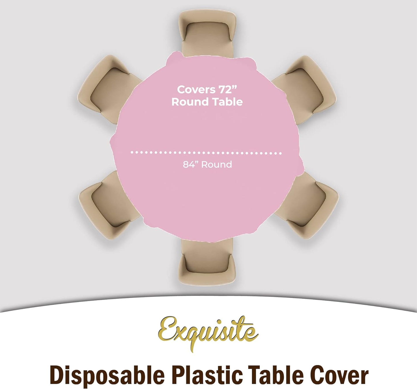 12-Pack Premium Plastic Tablecloth 54in. x 108in. Rectangle Table Cover - Dark Blue - Colors B