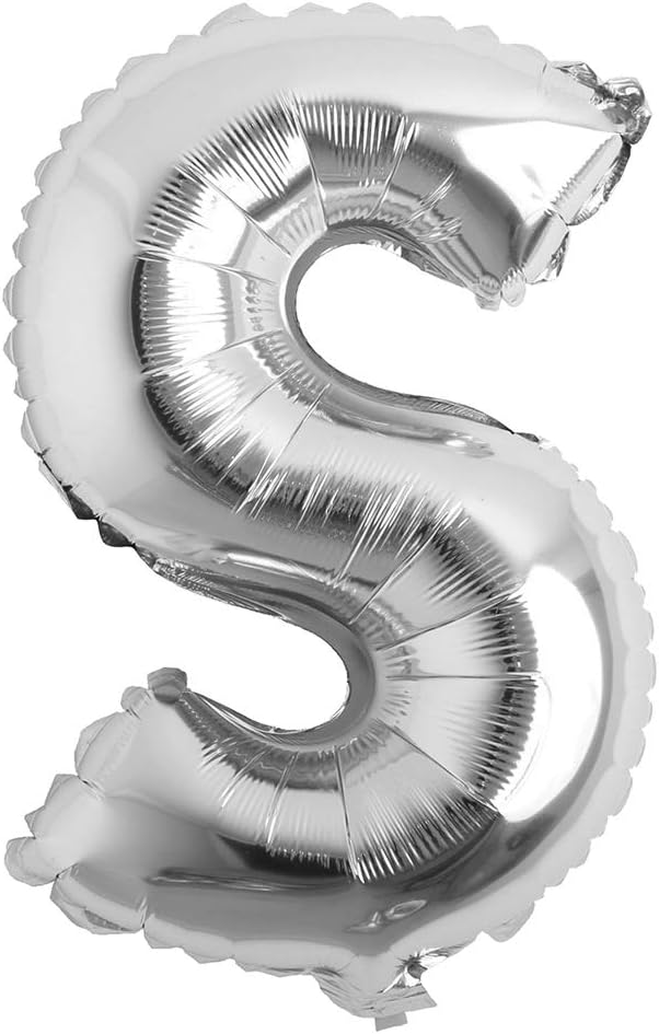 16" inch Single Silver Alphabet Letter number Balloons Aluminum Hanging Foil Film Balloon Wedding Birthday party decoration banner Air Mylar Balloons (16 inch Silver 0)