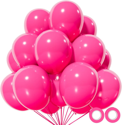 110pcs Black Balloon 12 inch, Black Latex Balloons for Birthday Party Baby Shower Wedding(with 2 Ribbons). - Colors A