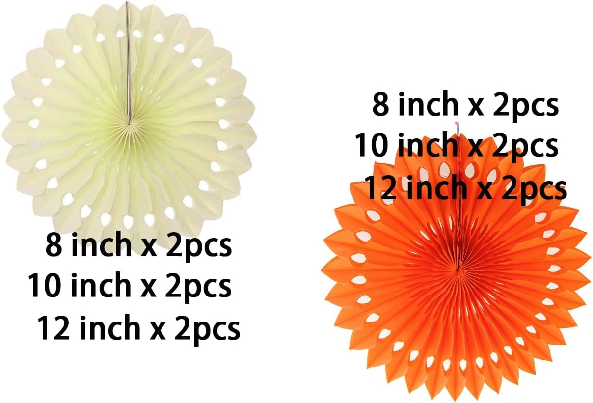 12PCS Colourful Paper Fans Party Decorations,Rainbow Hanging Ceiling Honeycomb Round Tissue Paper Fans for Mexican Engagement Fiesta Cinco De Mayo Party Decorations