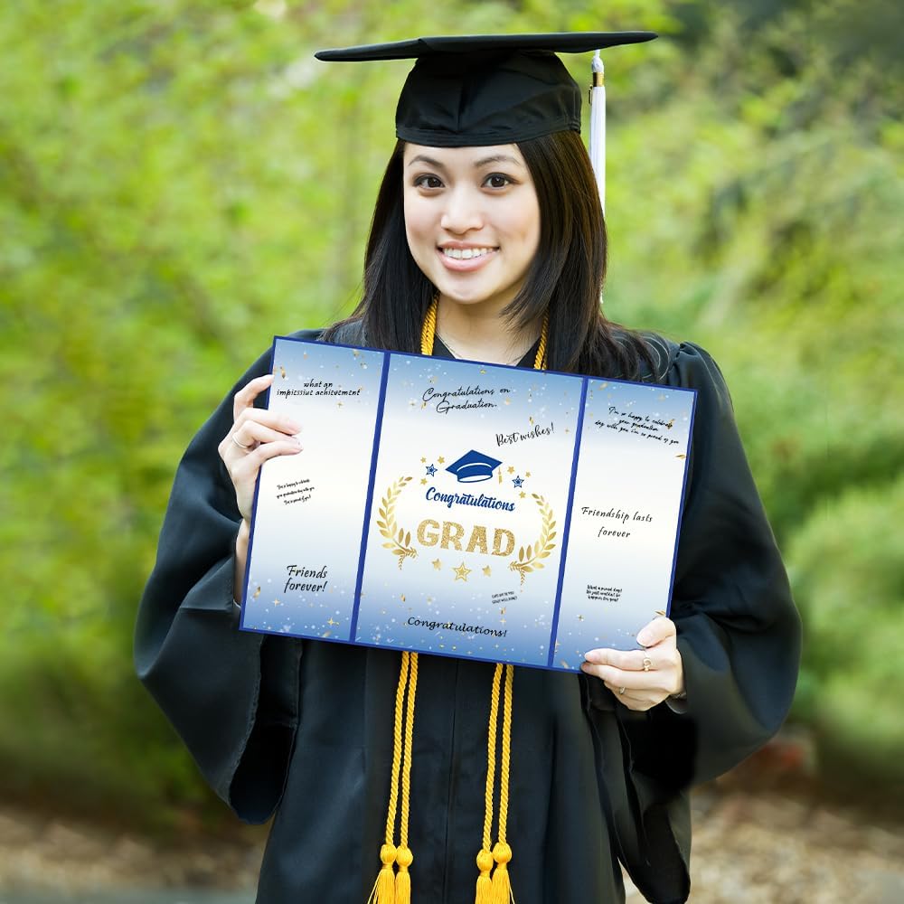 Graduation Decorations 2026, Black Gold Graduation Guest Book, Class of 2026 Grad Guestbook for Graduates Signature Congrats Grad Graduation Party Decorations Favors Supplies Gifts Idea Table Decor