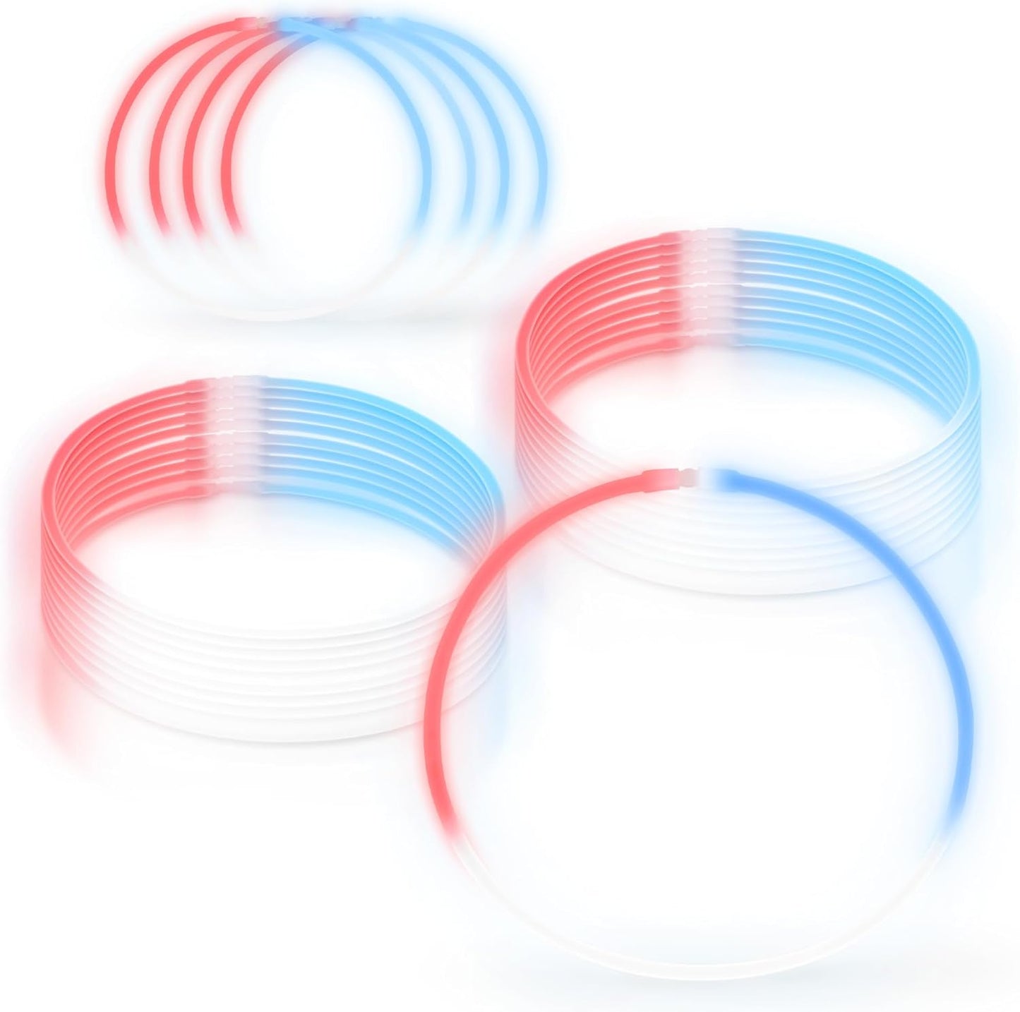 Windy City Novelties 22” Glow Stick Necklaces – 50 Pack for Summer Parties, Camping & July 4th Celebrations (Purple)