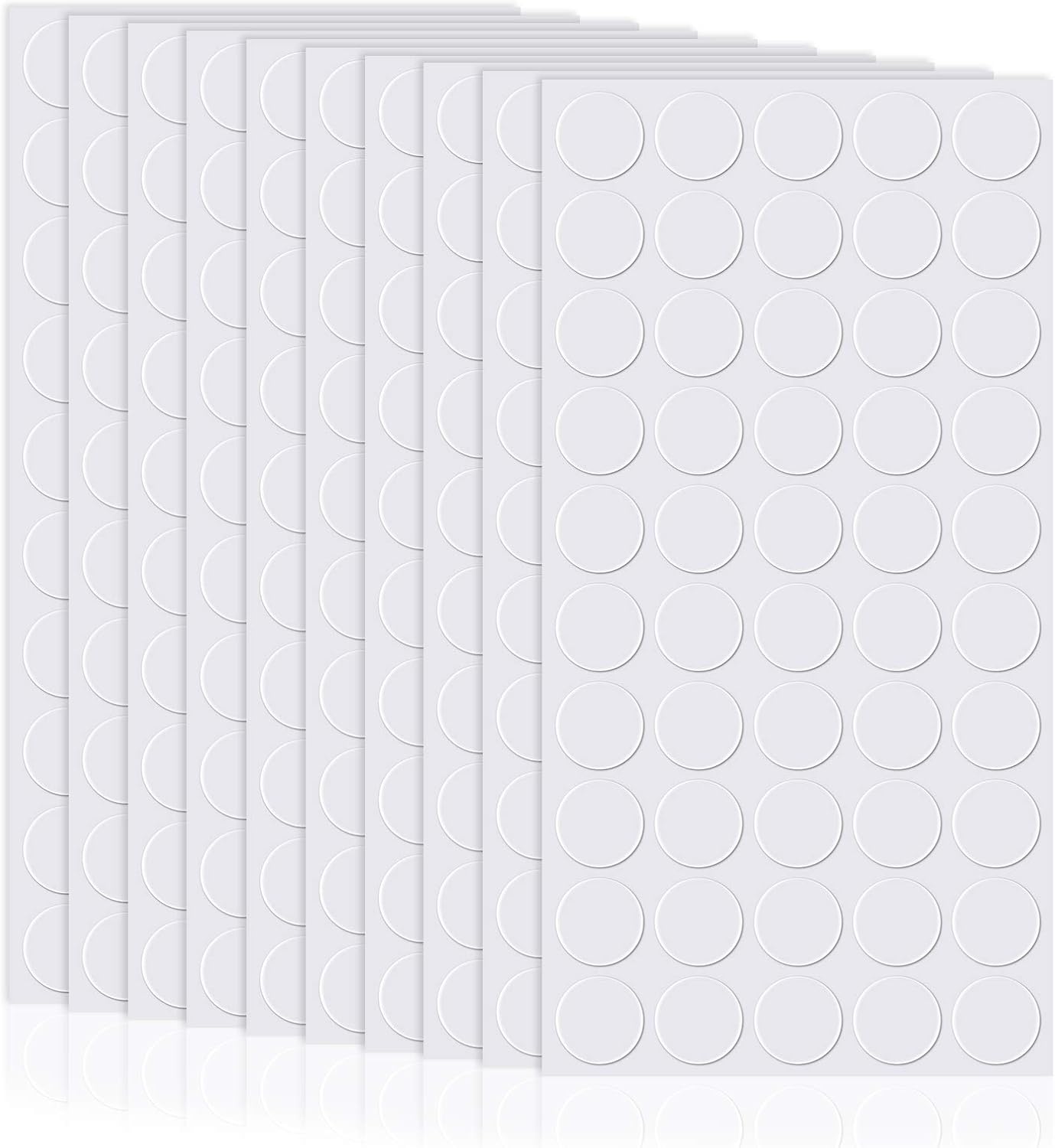 Zonon 1000 Pcs Double Sided Adhesive Dots Clear Glue Point Tape Stickers Balloon Glue Round Mini No Traces Adhesive Sticker Dot Sticker for Classroom Decor Craft DIY Office (0.24 Inch/ 6 mm)