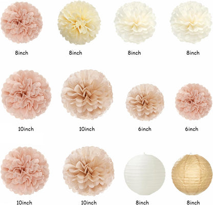 2026 Blue Class-Congratulations Prom Graduation Party-Decorations - 22pcs High School College Grad Supplies Decor,Royal Navy White Silver Tissue Pom Poms Streamers, Paper Flowers Lanterns Hugmoon