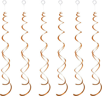 30 Pieces Iridescent White Hanging Swirls, Foil Swirl Hanging Decorations Plastic Steamers for Ceiling, Dangling Whirls Wedding Baby Shower Birthday Party Decorations