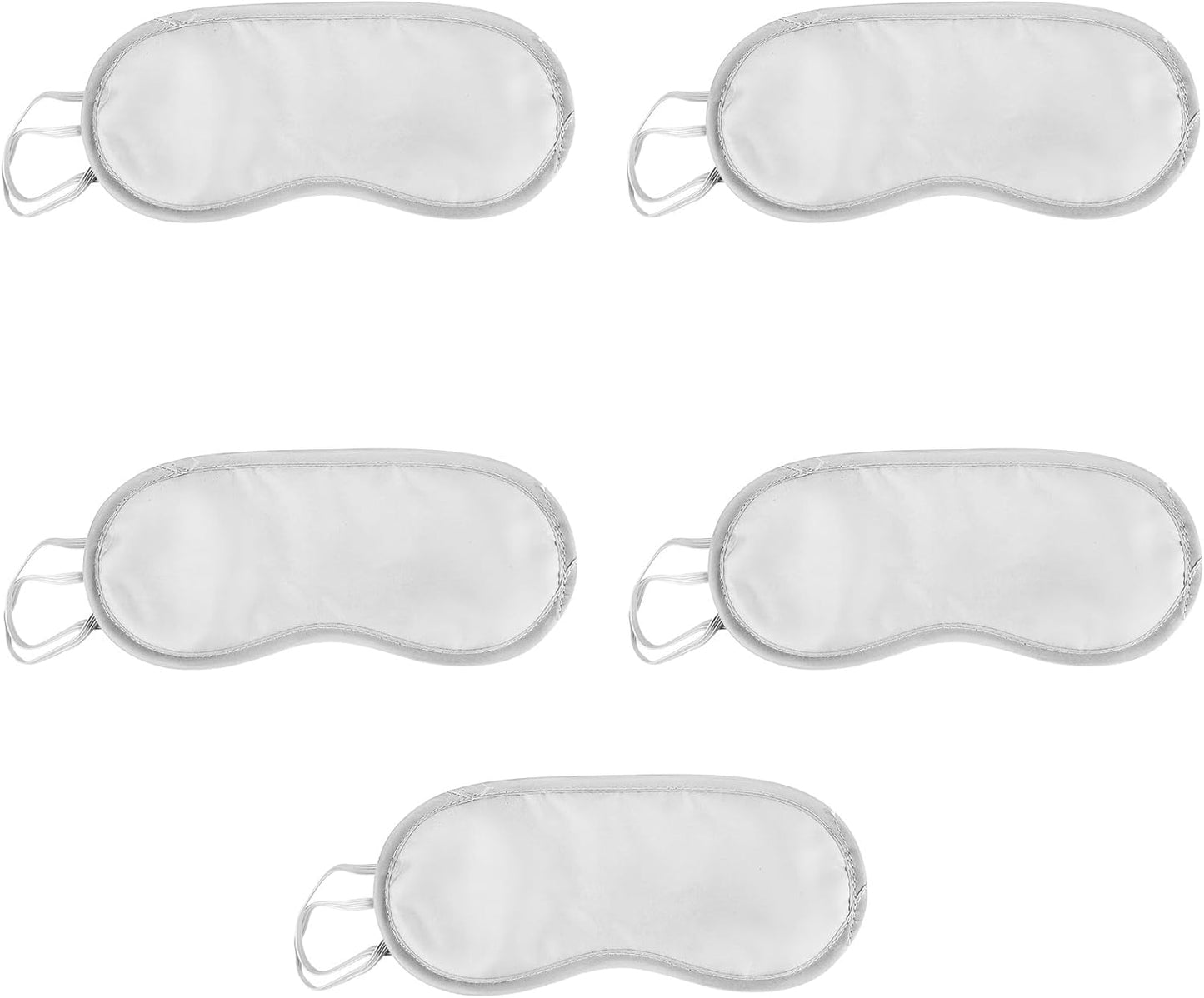 5 Pack Eye Sleep Masks, Sleep Covering, Eye Blinderfold for Sleeping,Travel, Party Games, Supply (Pink)