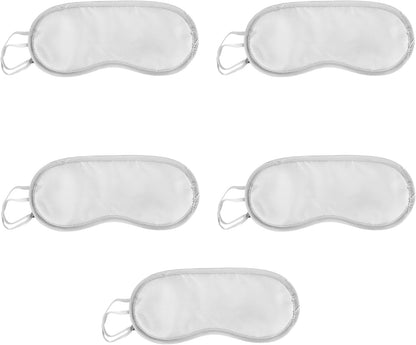 5 Pack Eye Sleep Masks, Sleep Covering, Eye Blinderfold for Sleeping,Travel, Party Games, Supply (Pink)