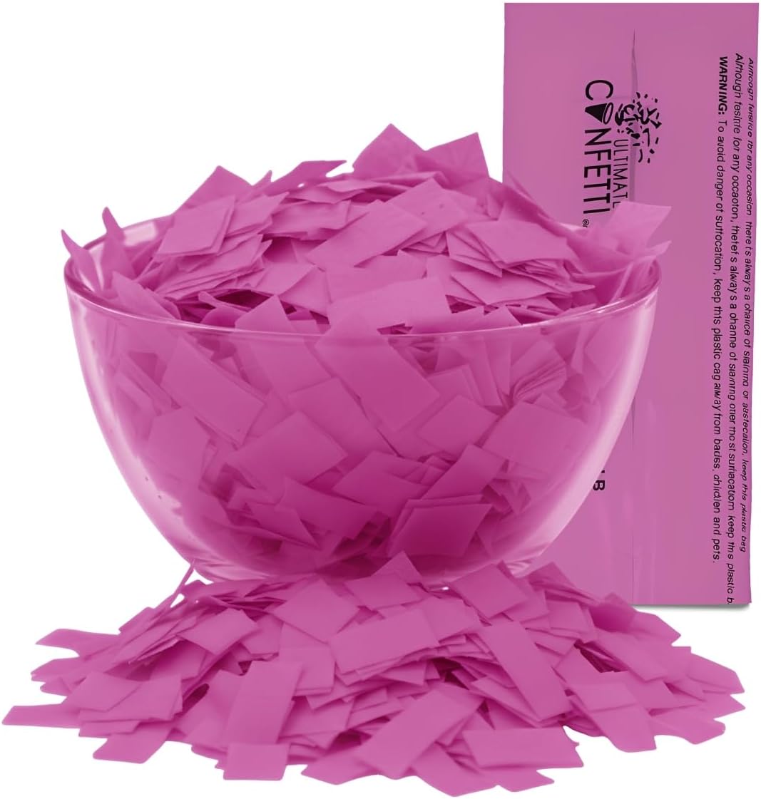 Ultimate Confetti, Multicolor Biodegradable Confetti - Rectangular Fluttering Tissue Paper Confetti for Cannon and Launcher use - Best for Holidays, Birthday, Wedding, and Parties - 1 lb, 16 oz
