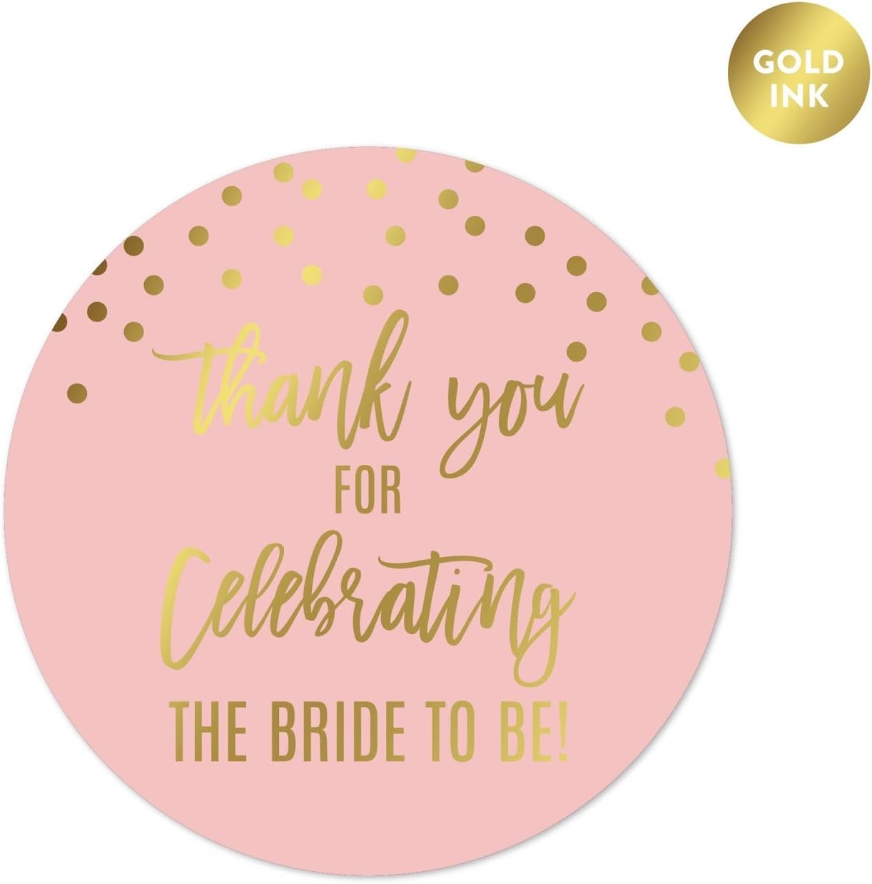 Andaz Press Blush Pink and Metallic Gold Confetti Polka Dots Bachelorette Party Bridal Shower Collection, Scavenger Hunt Game Cards, 20-Pack