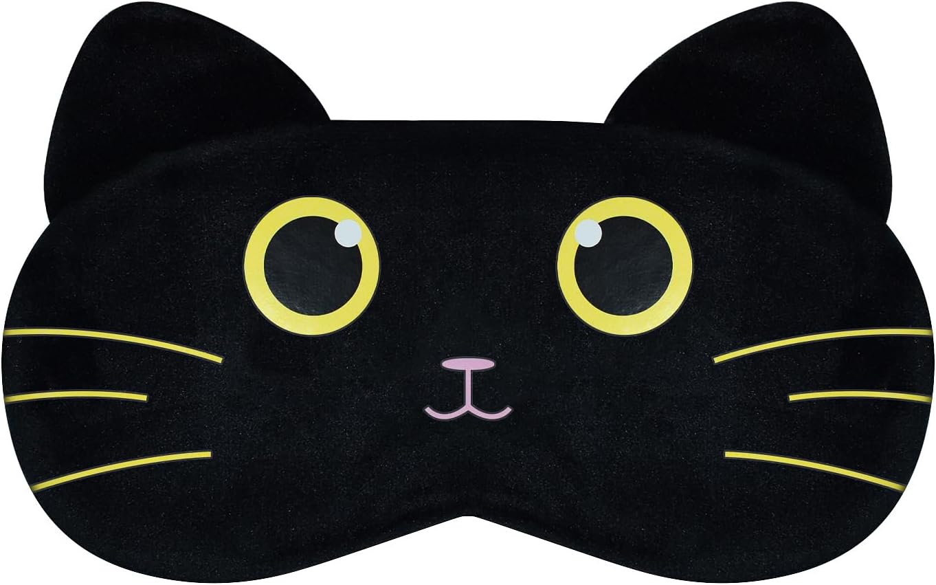Christmas Reindeer Sleep Mask Cute Antler Eye Masks Sleeping Soft Plush Cartoon Blindfold Funny Animal Eye Cover Xmas Presents for Women Men (Xmas Reindeer,Brown)