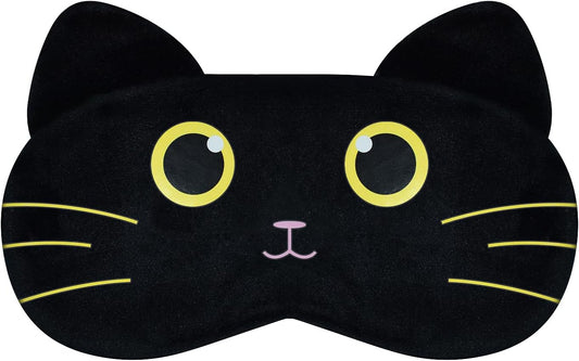 Christmas Reindeer Sleep Mask Cute Antler Eye Masks Sleeping Soft Plush Cartoon Blindfold Funny Animal Eye Cover Xmas Presents for Women Men (Xmas Reindeer,Brown)