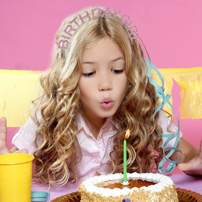 AOPRIE Birthday Girl Crown for Women with Sash Rose Gold Tiara for Women Headband Princess Crown Rhinestone Happy Birthday Accessories