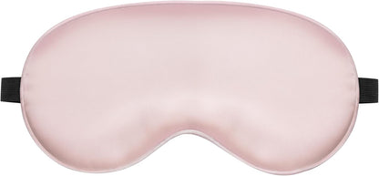 Silk Eye Mask with Adjustable Strap, Satin Blackout Sleeping Mask for Men&Women, Comfortable Blindfold Eyeshade for Night Sleep(Blue)