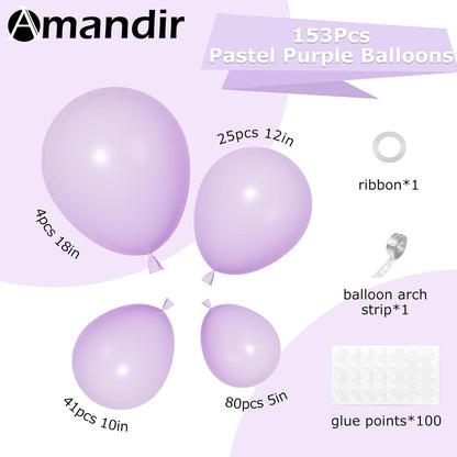 Amandir 153pcs White Sand Balloons Arch Garland Kit Different Sizes 18 12 10 5 Inch Cream Beige Sand White Latex Balloon for Birthday Boho Neutral Baby Shower Wedding Anniversary Party Decorations