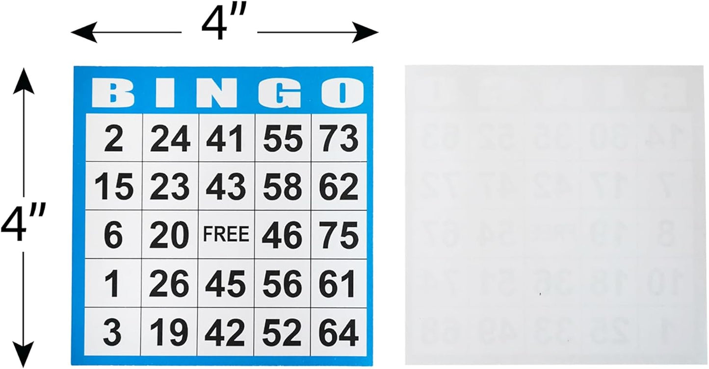 SEETOOOGAMES Bingo Paper Game Cards - 1 on Card - 1000 Sheets (200 Books of 5 Sheets)