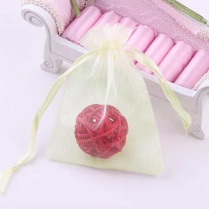 Wudygirl 100pcs 5X7 Inches White Organza Bags Christmas Drawstring Pouches Party Wedding Favor Bags Goodie bags(White 5x7)